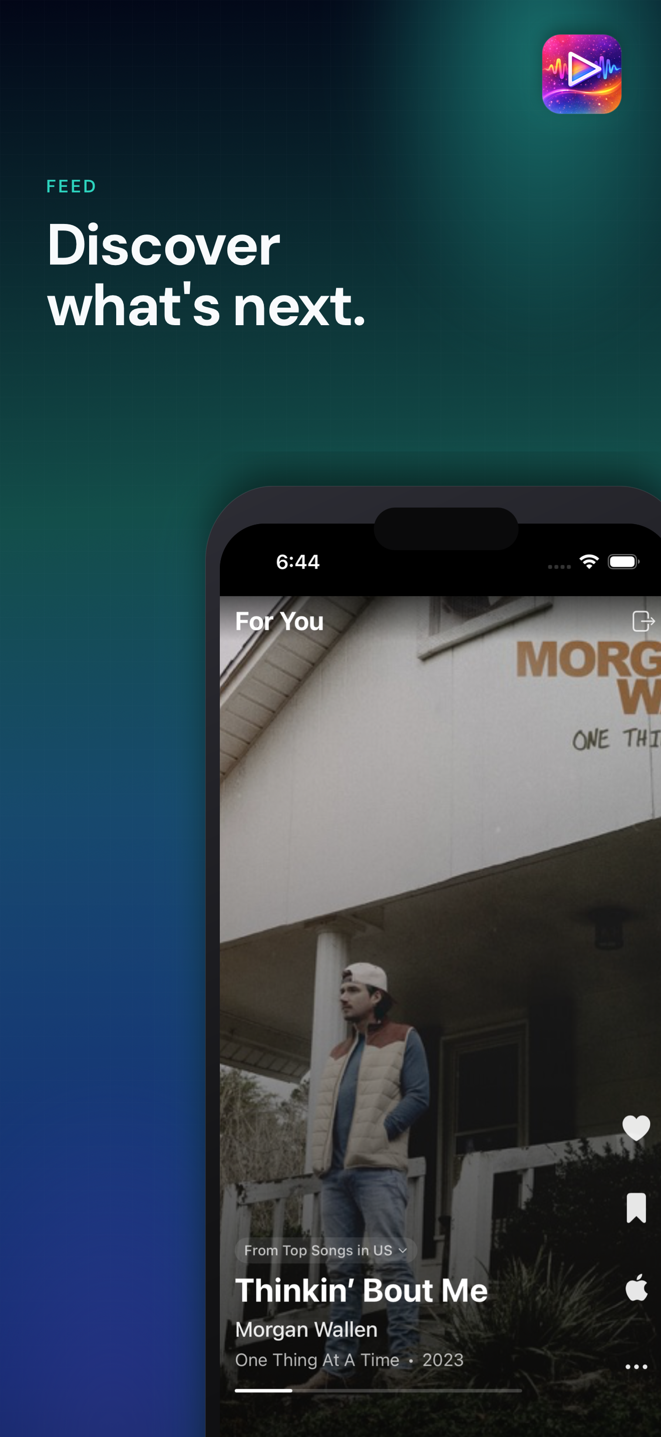 TuneScroll screenshot showing track detail view